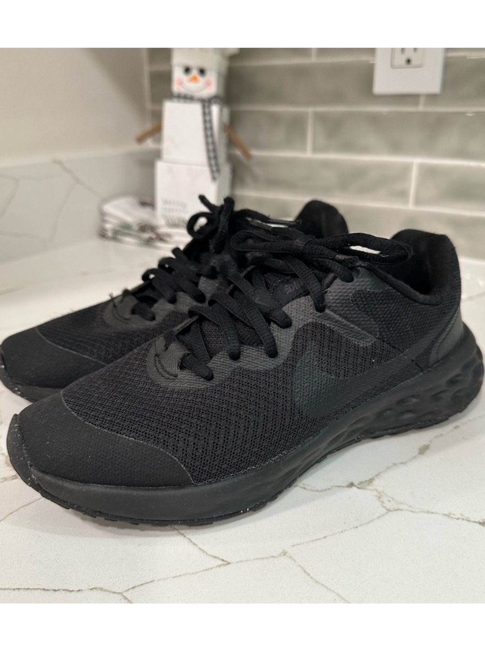 Nike Revolution 6 NN. Youth Size 3.5 Color Black.
